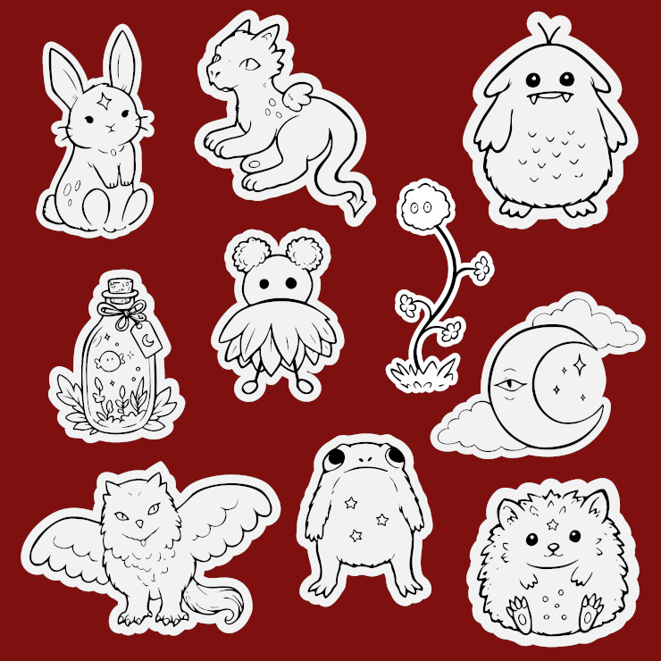 Minis dessins fantasy